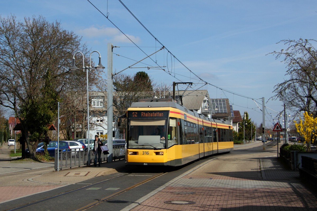 Карлсруэ, Duewag GT8-70DN № 316