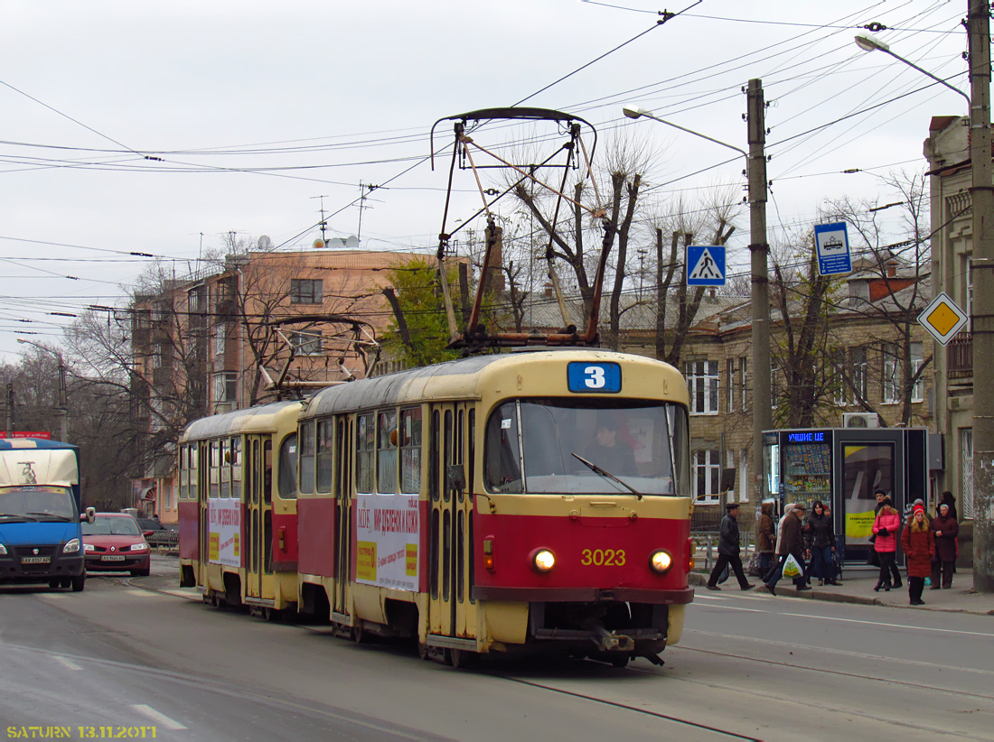 Харьков, Tatra T3SU № 3023 Харьков, Tatra T3SU № 3023