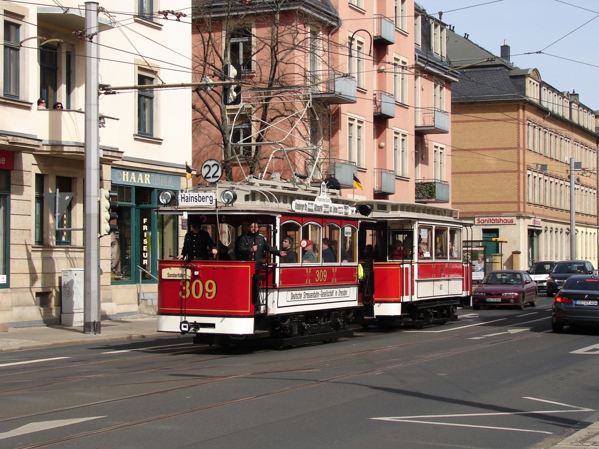 Dresden, Berolina 2-axle motor car č. 309 (201 301)