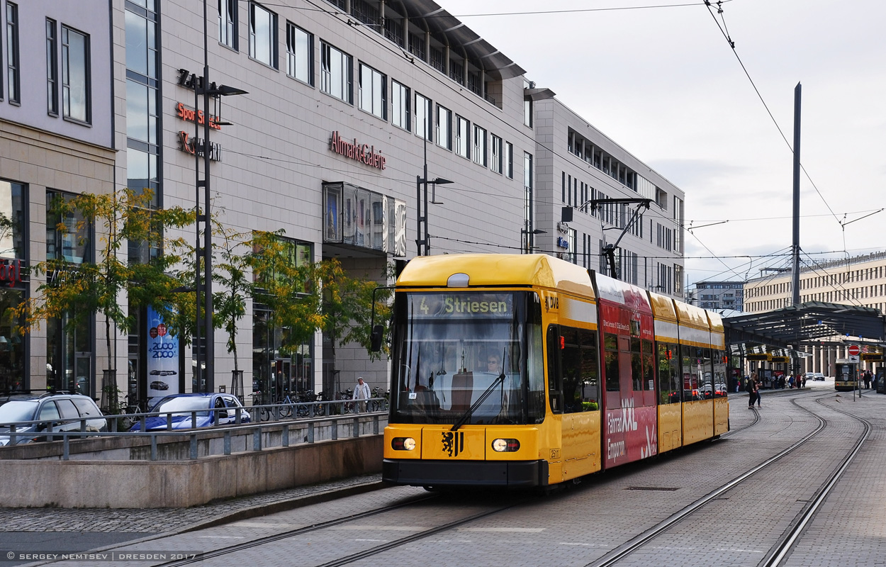 Дрезден, SachsenTram NGT 6 DD № 2511