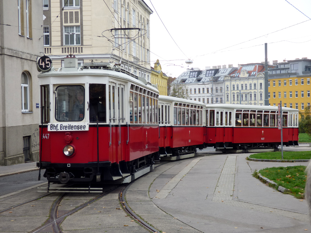 Вена, Simmering Type K № 2447; Вена — 248-я поездка VEF — 05.11.2017