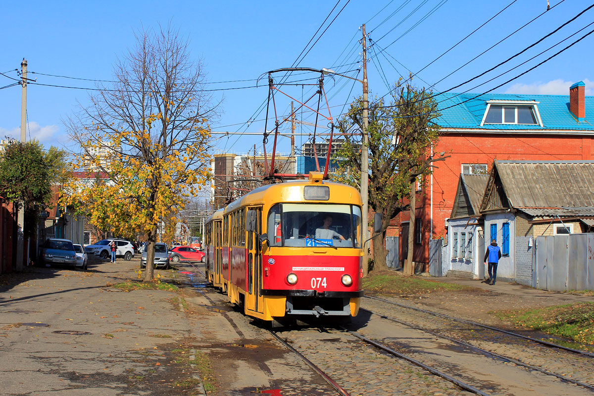 Краснодар, Tatra T3SU № 074