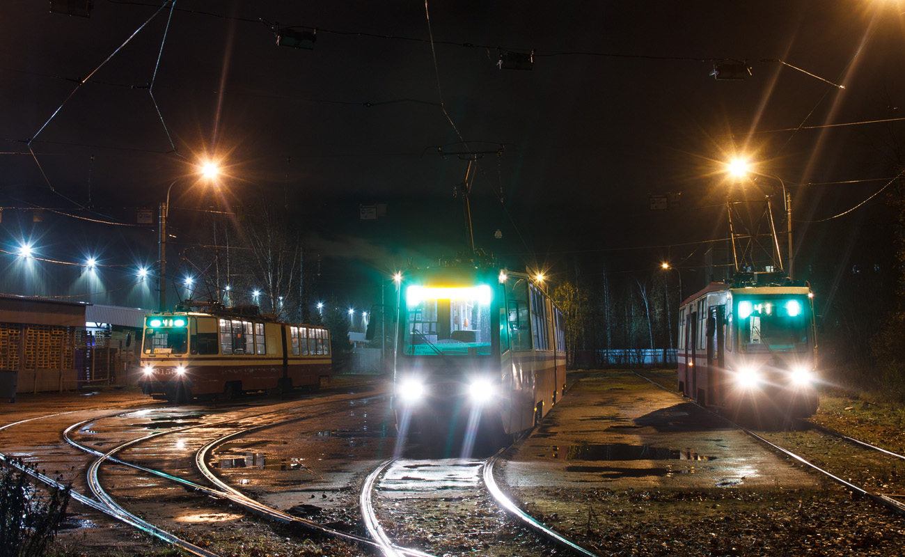 Санкт-Петербург, ЛВС-86К № 8158; Санкт-Петербург, ЛВС-86К № 8021; Санкт-Петербург, 71-134А (ЛМ-99АВ) № 8318