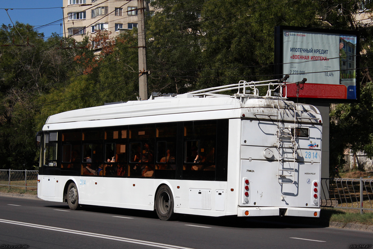 Krimas trolejbuss, Trolza-5265.03 “Megapolis” № 2814; Krimas trolejbuss — The movement of trolleybuses without CS (autonomous running)
