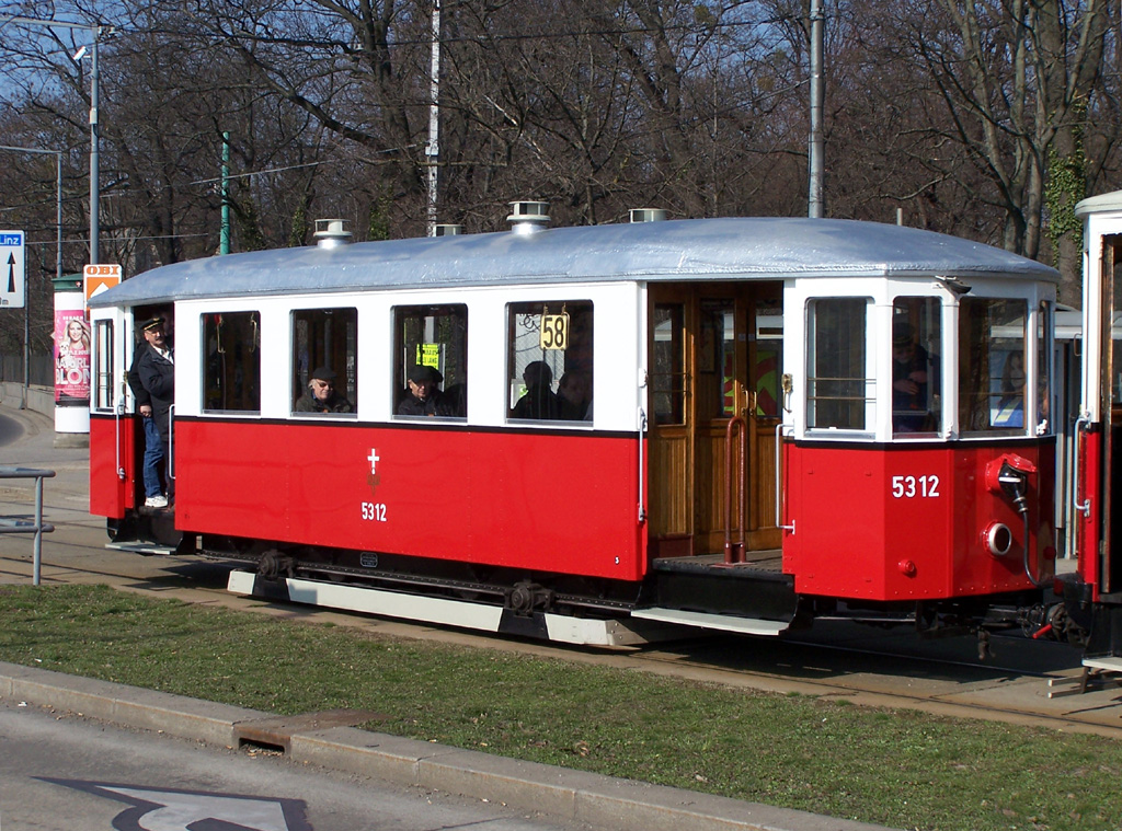Vienna, Simmering Type  m3 № 5312; Vienna — 240. VEF-Sonderfahrt — 17.03.2013. Vienna, Simmering Type  m3 № 5312; Vienna — 240. VEF-Sonderfahrt — 17.03.2013.