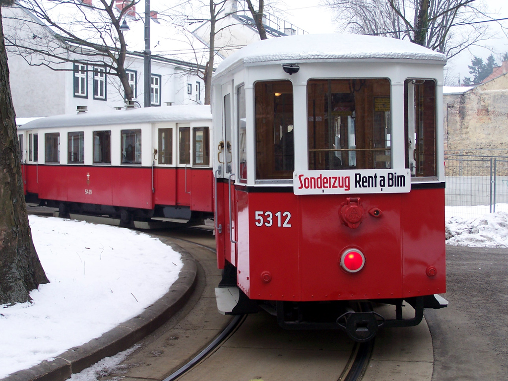 Вена, Simmering Type  m3 № 5312; Вена — 236. поездка VEF — 30.01.2011. Вена, Simmering Type  m3 № 5312; Вена — 236. поездка VEF — 30.01.2011.