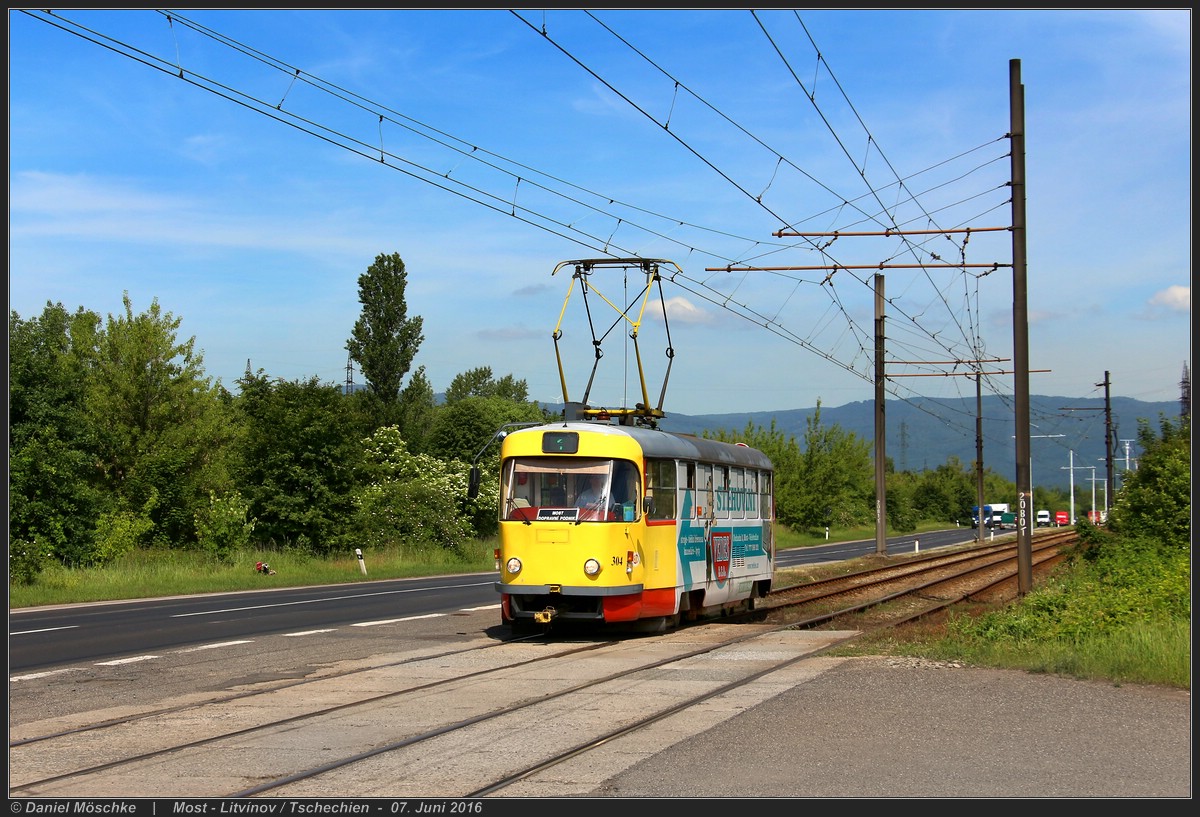 Мост ― Литвинов, Tatra T3M.3 № 304