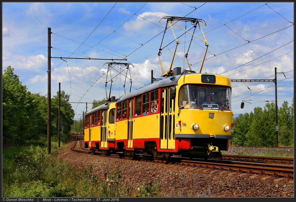 Мост ― Литвинов, Tatra T3M.3 № 306