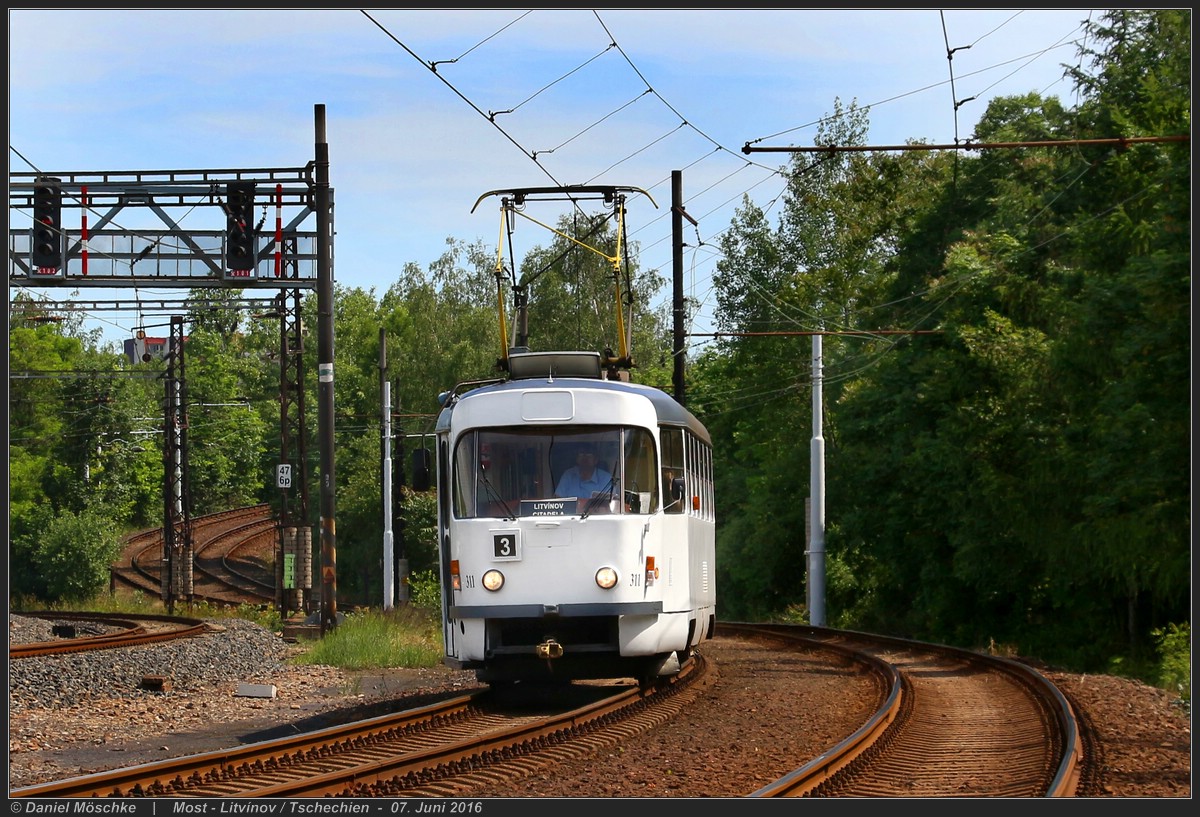 Мост ― Литвинов, Tatra T3M.3 № 311