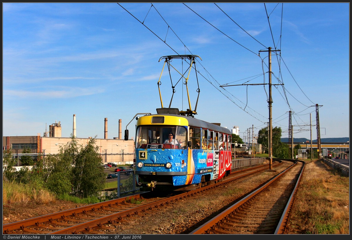 Мост ― Литвинов, Tatra T3M.3 № 275
