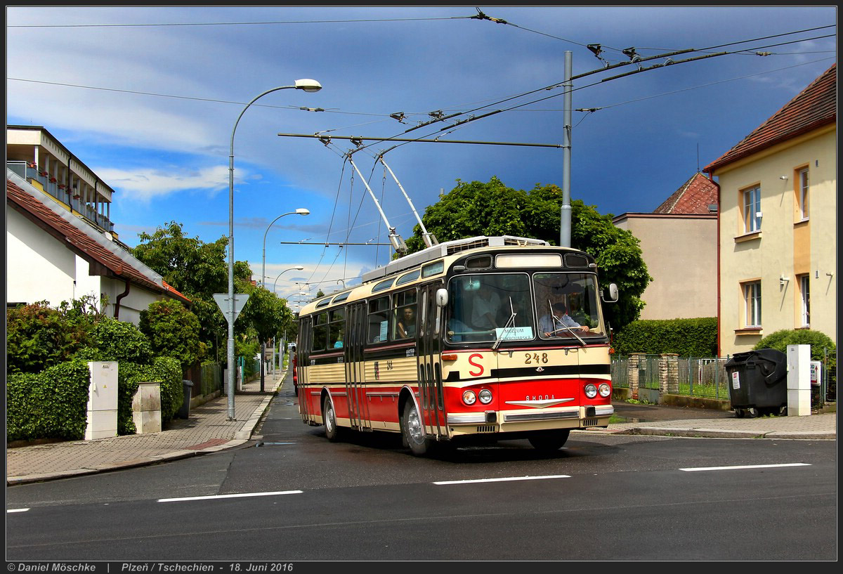 Brno, Škoda T11/0 № 248; Plzeň — 75 let trolejbusů v Plzni / 75 years of Pilsen trolleybus