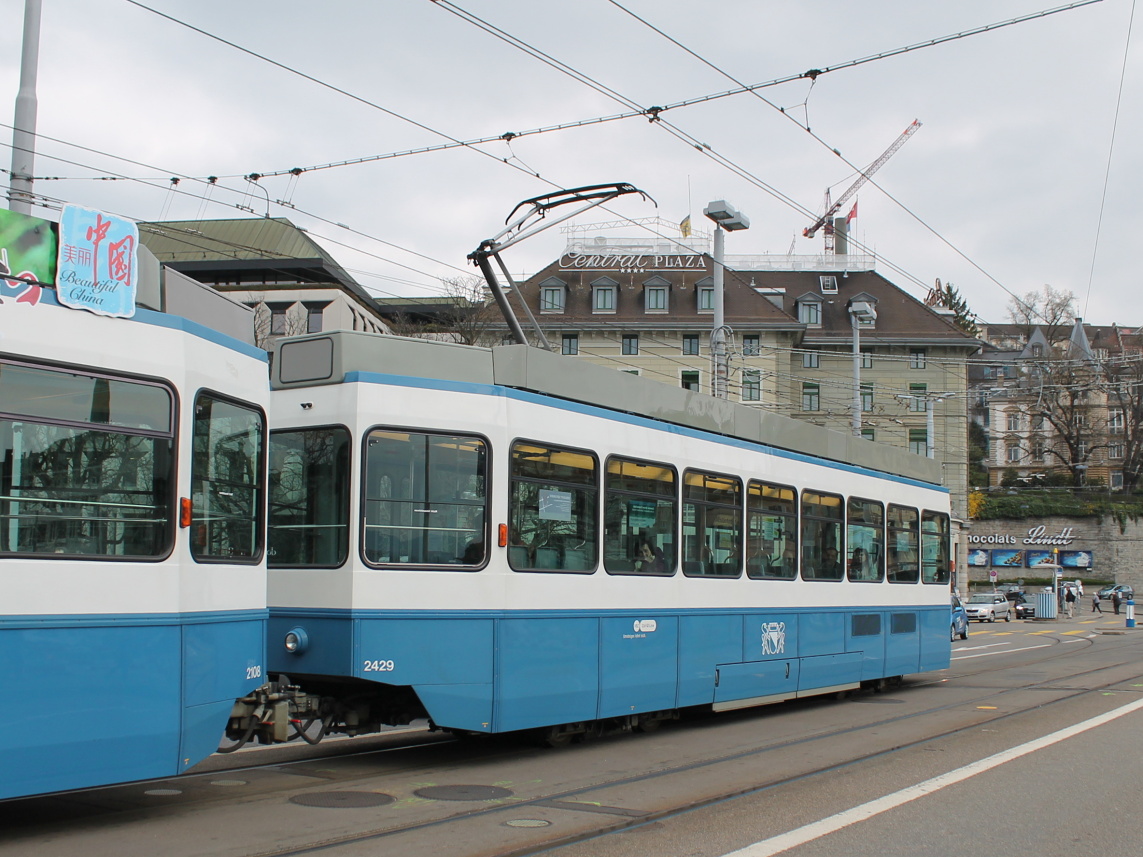 Zurich, SWP/SIG/ABB Be 2/4 "Tram 2000 Pony" № 2429