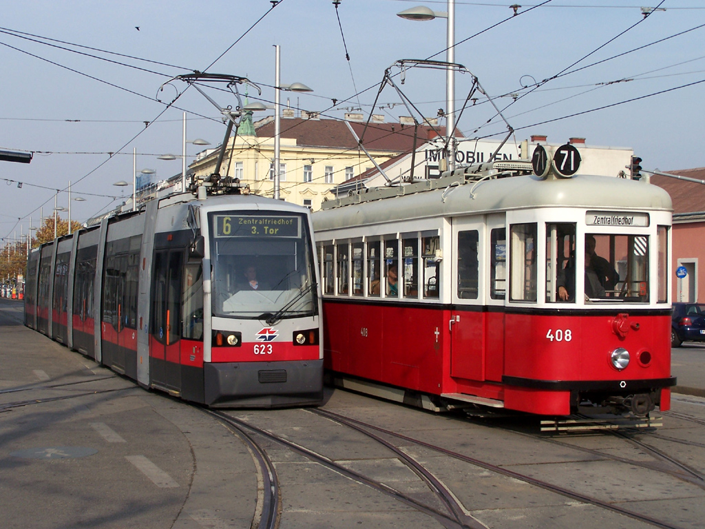Viena, Lohner Type T1 Nr. 408; Viena, Siemens ULF-B Nr. 623; Viena — 237. VEF-Sonderfahrt — 06.11.2011.