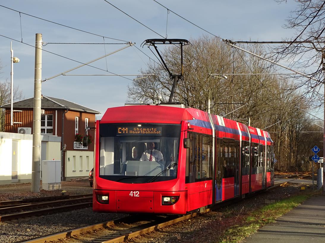Хемниц, Bombardier 6NGT-LDZ № 412; Хемниц — Трамвайно-железнодорожная система «Хемницер Модель»