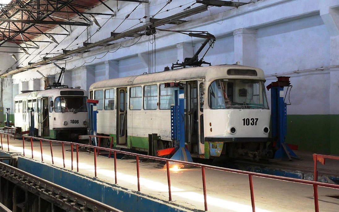 Алматы, Tatra T3D № 1037; Алматы, Tatra T3DC1 № 1006