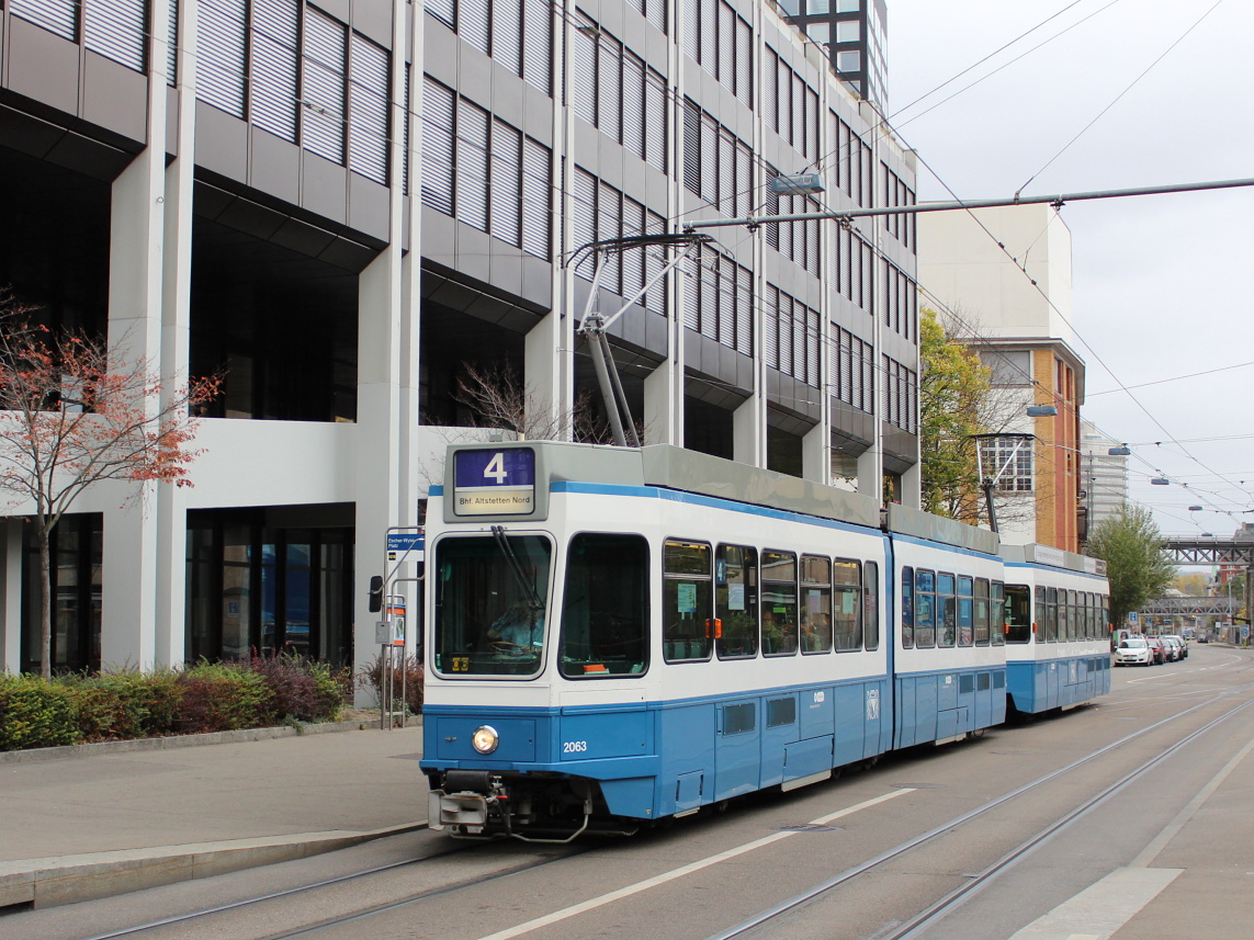 Цюрих, SWP/SIG/BBC Be 4/6 "Tram 2000" № 2063