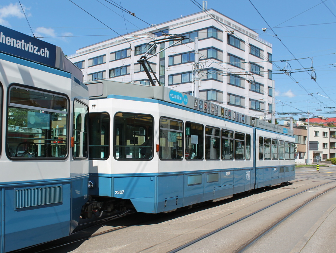 Цюрих, SWS/SWP/BBC Be 4/6 "Tram 2000" (без кабины) № 2307