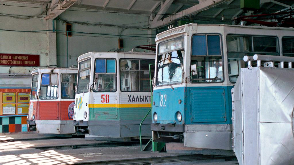 Pavlodar, 71-605 (KTM-5M3) № 102; Pavlodar, 71-605 (KTM-5M3) № 58; Pavlodar, 71-605 (KTM-5M3) № 82 Pavlodar, 71-605 (KTM-5M3) № 102; Pavlodar, 71-605 (KTM-5M3) № 58; Pavlodar, 71-605 (KTM-5M3) № 82