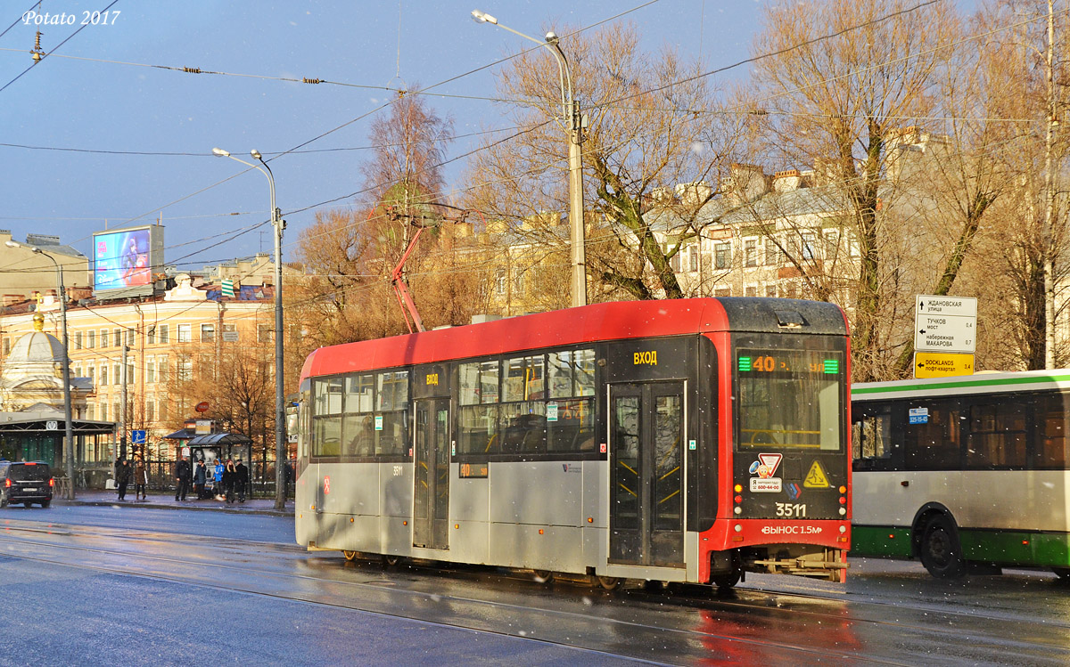 Санкт-Петербург, ЛМ-68М3 № 3511 Санкт-Петербург, ЛМ-68М3 № 3511