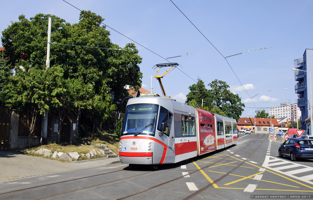 Брно, Škoda 13T Elektra № 1904