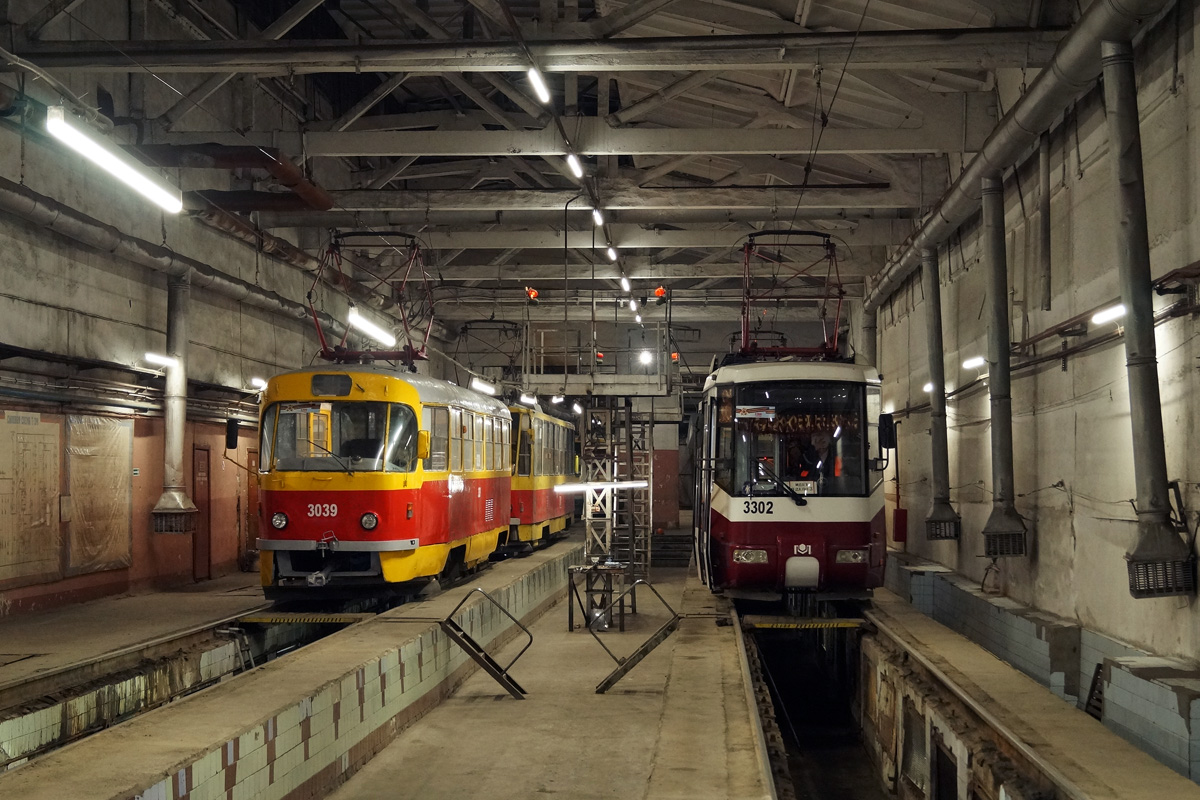 Барнаул, Tatra T3SU № 3039; Барнаул, БКМ 62103 № 3302