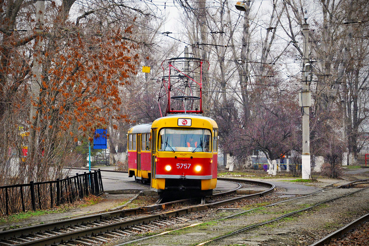 Volgograd, Tatra T3SU # 5757