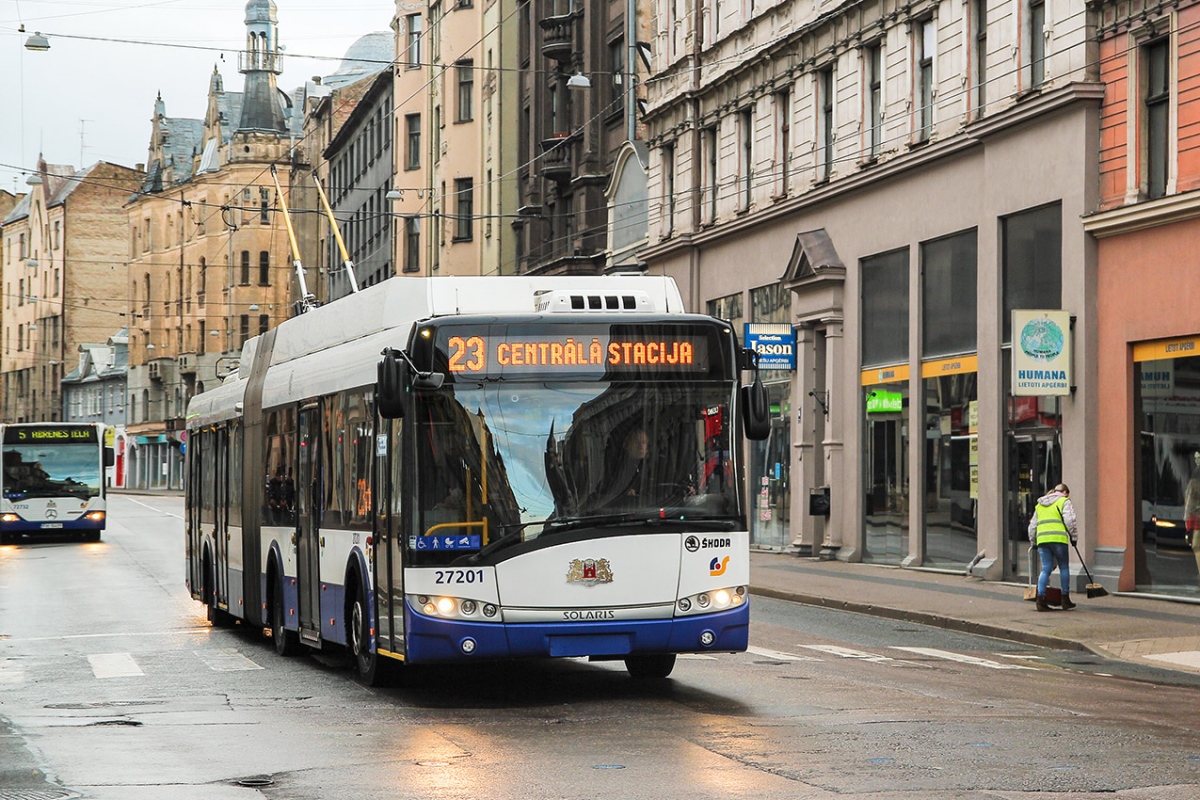 Рига, Škoda 27Tr Solaris III № 27201