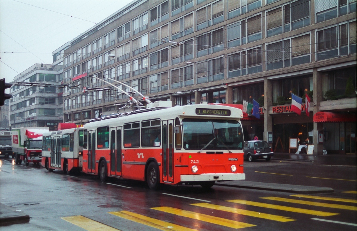 Лозанна, FBW/Hess/BBC-SAAS 91T № 743