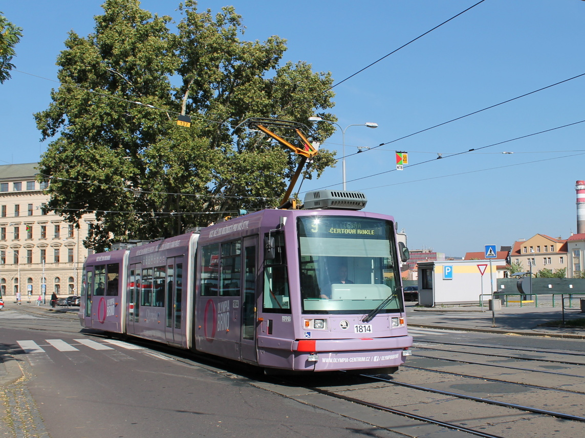 Brno, Škoda 03T6 Anitra # 1814 Brno, Škoda 03T6 Anitra # 1814