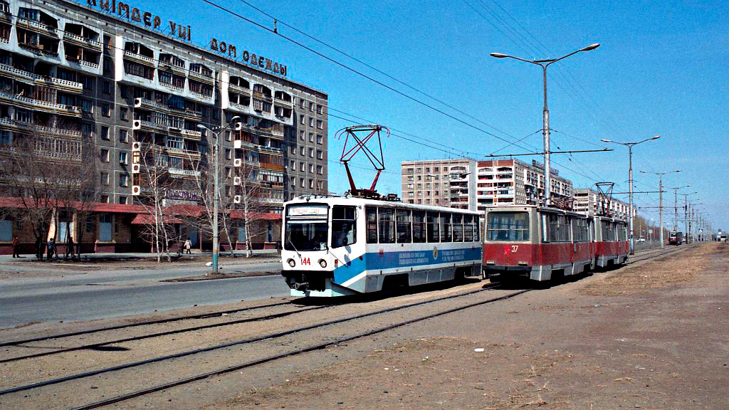 Павлодар, 71-608КМ № 144; Павлодар, 71-605 (КТМ-5М3) № 37
