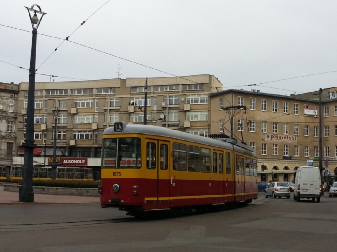 Лодзь, Duewag GT6 № 1075