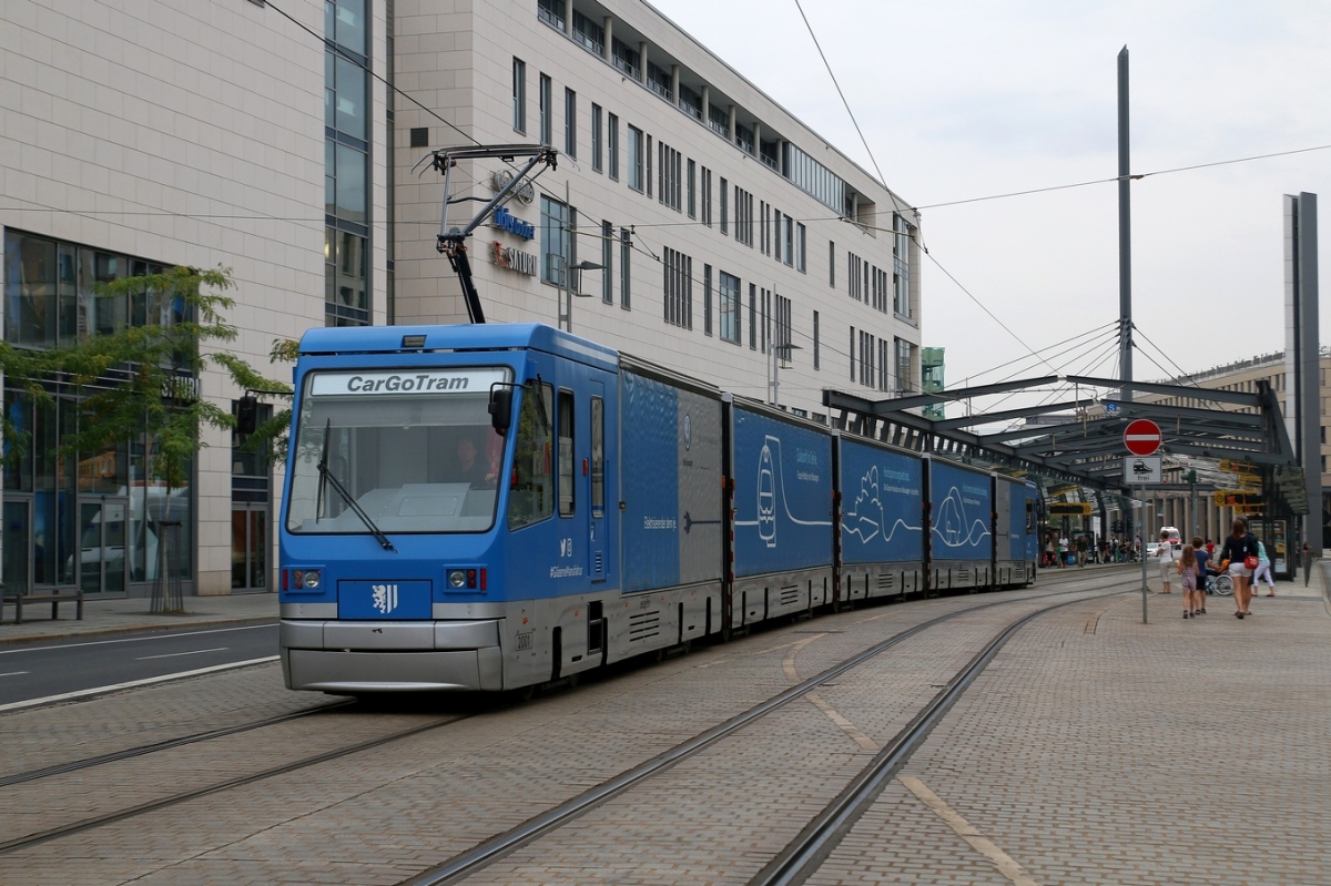 Dresden, Schalker Eisenhütte CarGoTram Br. 2001; Dresden — Freight tramway "CarGoTram" (2001 — 2020)