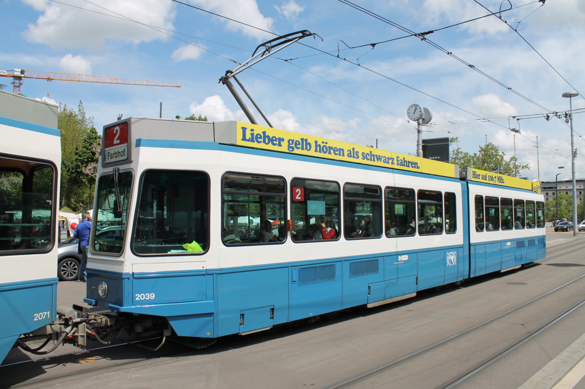 Цюрих, SWS/SWP/BBC Be 4/6 "Tram 2000" № 2039