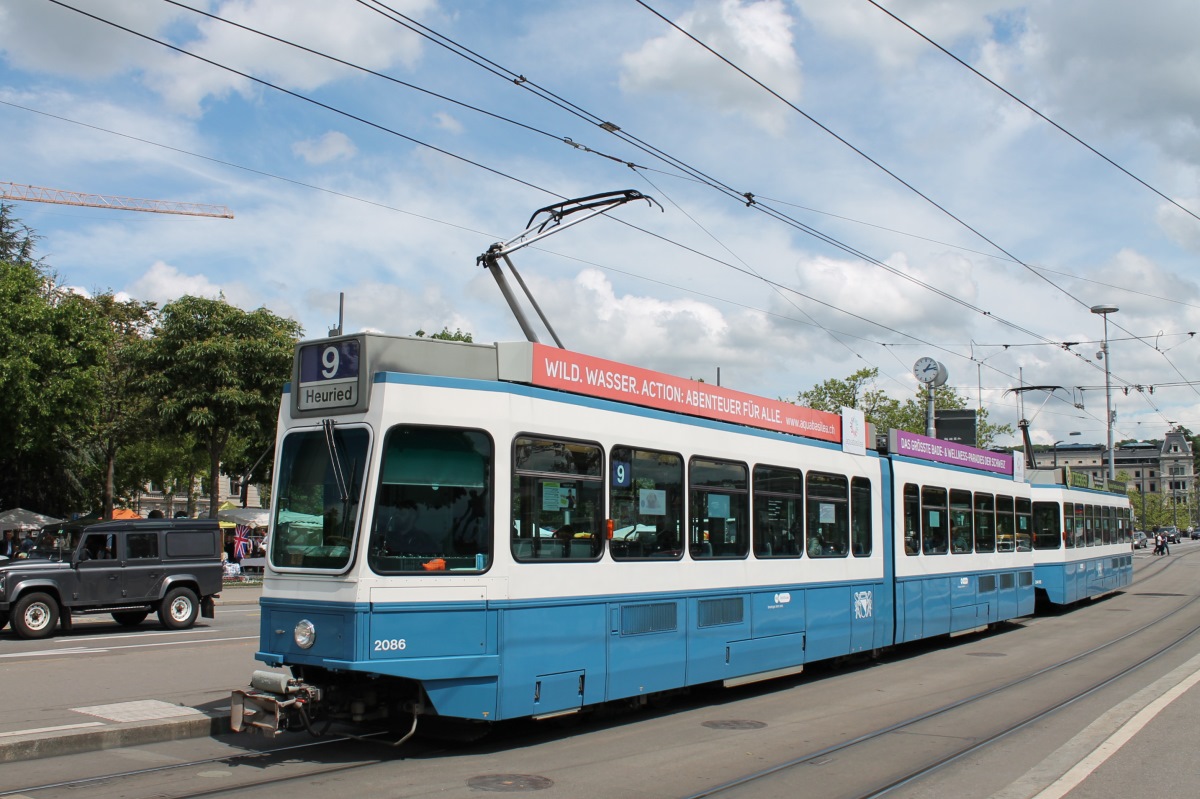 Цюрих, SWP/SIG/BBC Be 4/6 "Tram 2000" № 2086