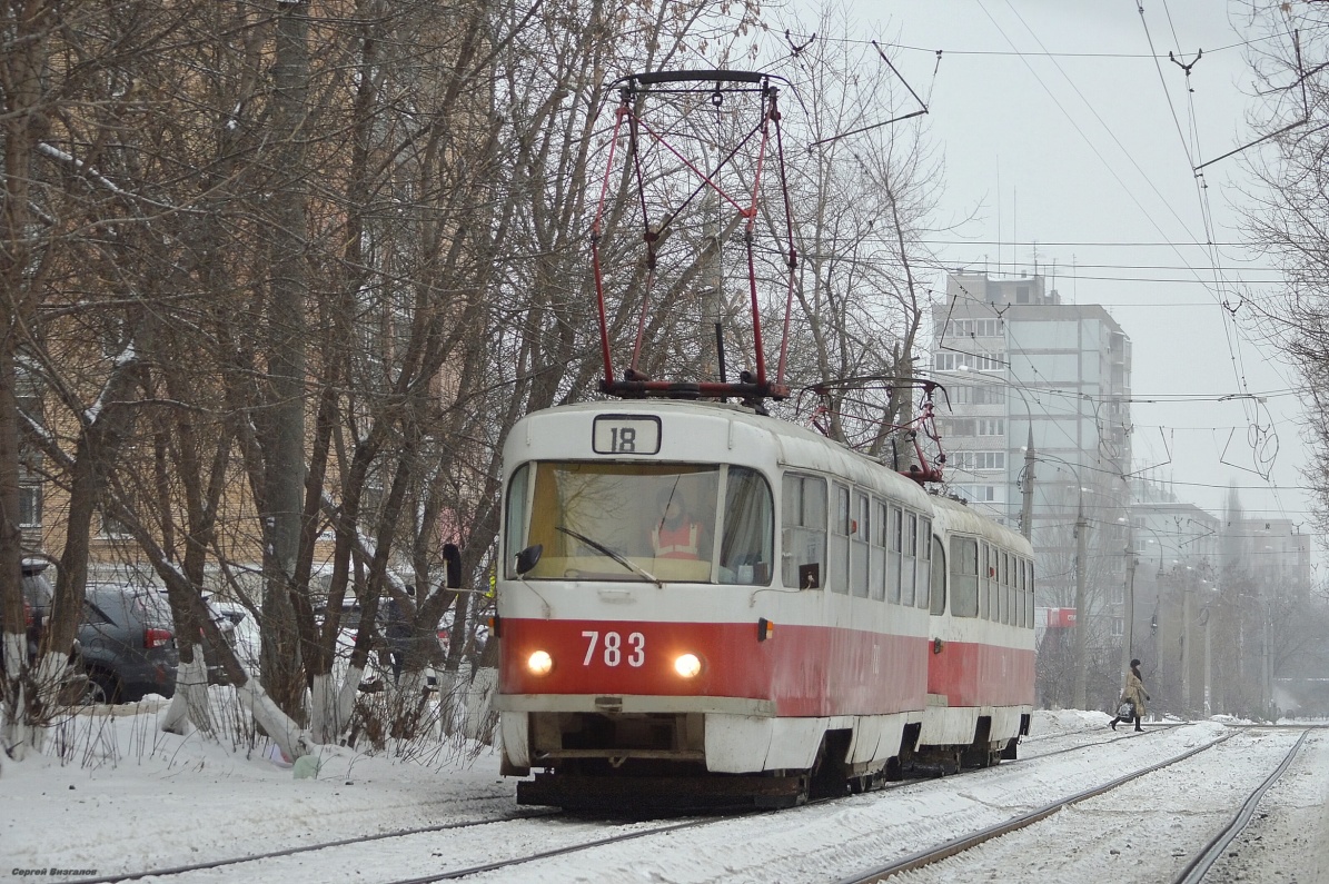 Самара, Tatra T3SU (двухдверная) № 783