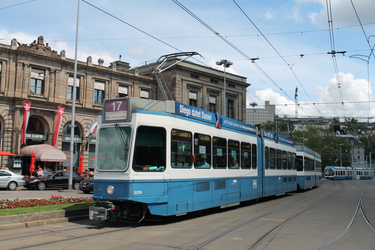 Цюрих, SWP/SIG/BBC Be 4/6 "Tram 2000" № 2076