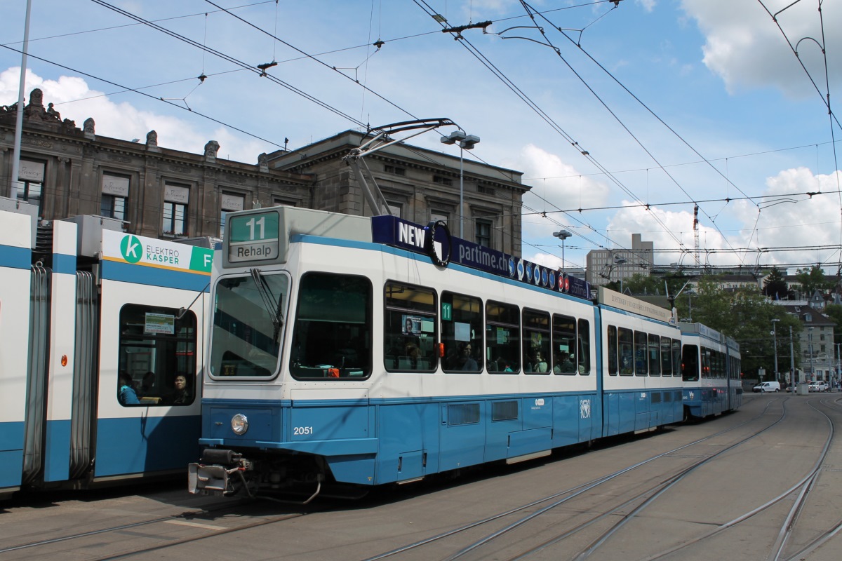 Цюрих, SWP/SIG/BBC Be 4/6 "Tram 2000" № 2051