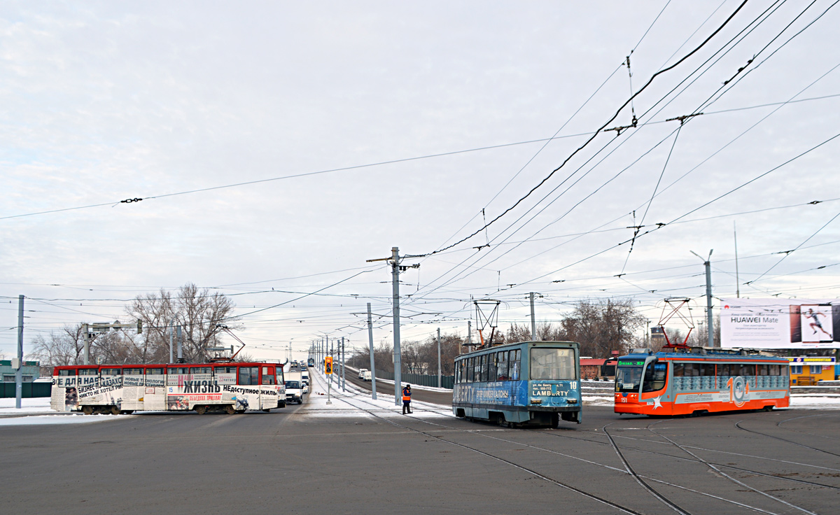 Павлодар, 71-605 (КТМ-5М3) № 15; Павлодар, 71-605 (КТМ-5М3) № 10; Павлодар, 71-623-02 № 151