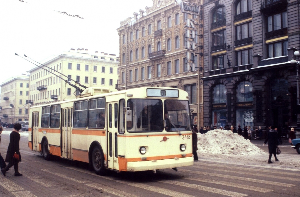 Sankt Petersburg, ZiU-682V Nr. 3488; Sankt Petersburg — Historical trolleybus photos