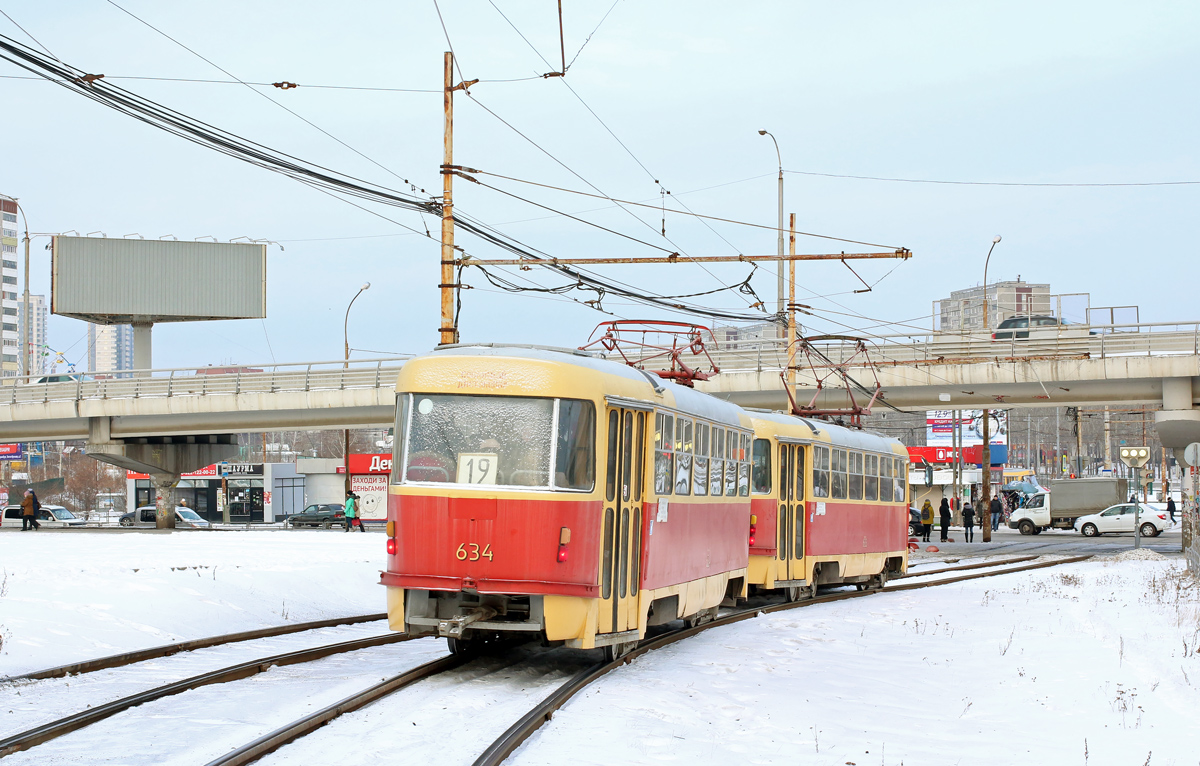 Екатеринбург, Tatra T3SU (двухдверная) № 634
