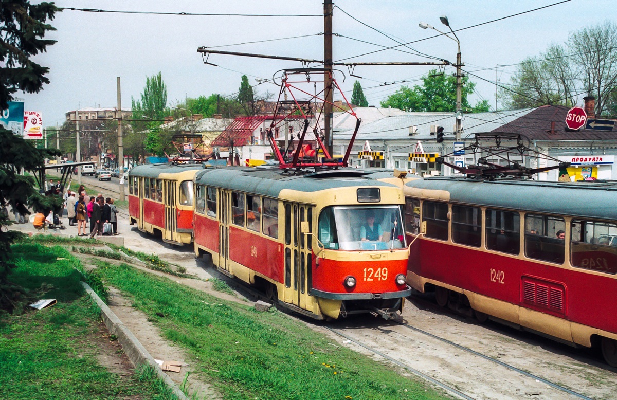 Днепр, Tatra T3SU № 1249; Днепр, Tatra T3SU № 1242; Днепр — Исторические фотографии: Серии иностранных авторов