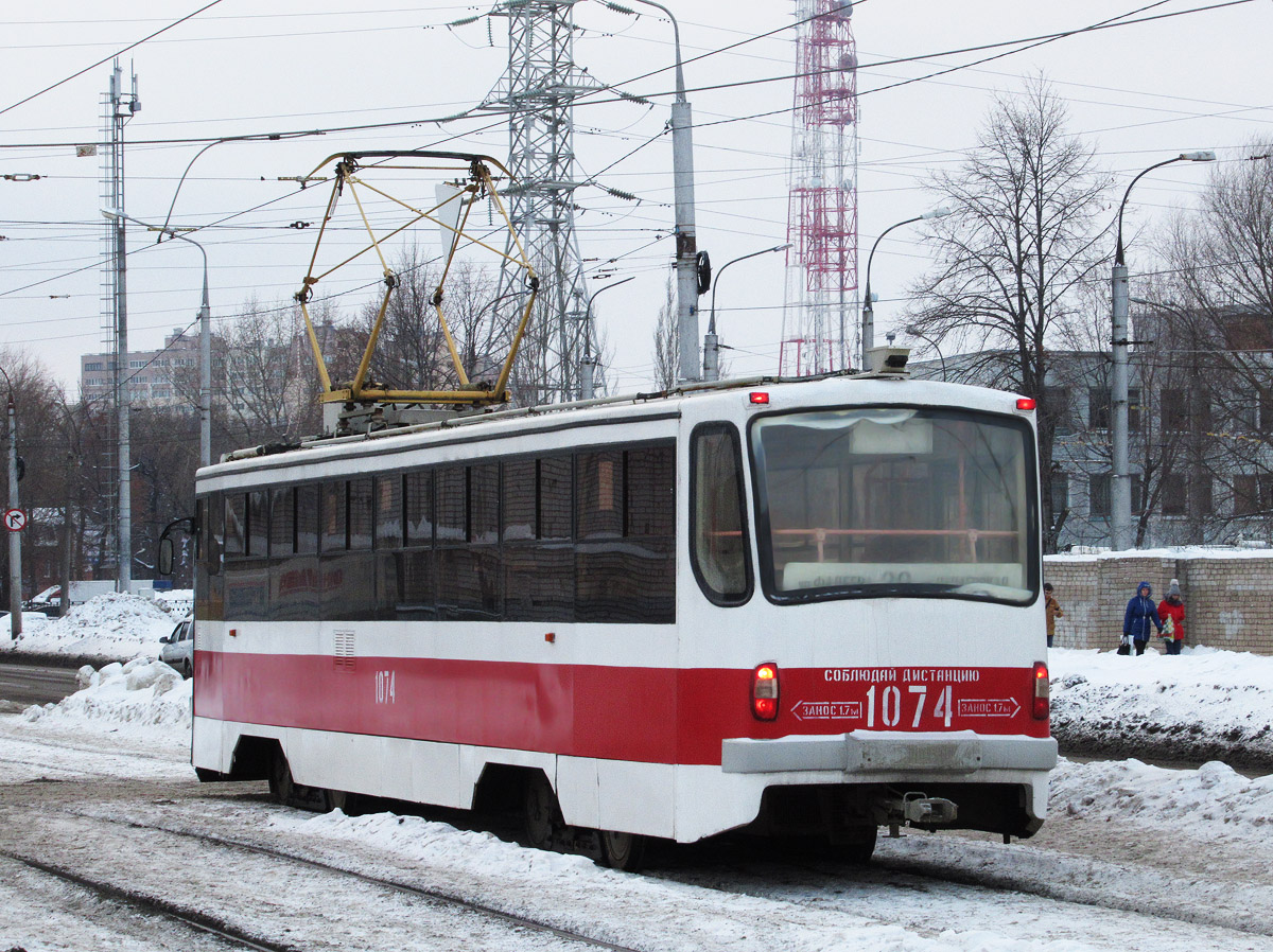 Самара, 71-405 № 1074; Самара — Конечные станции и кольца (трамвай)