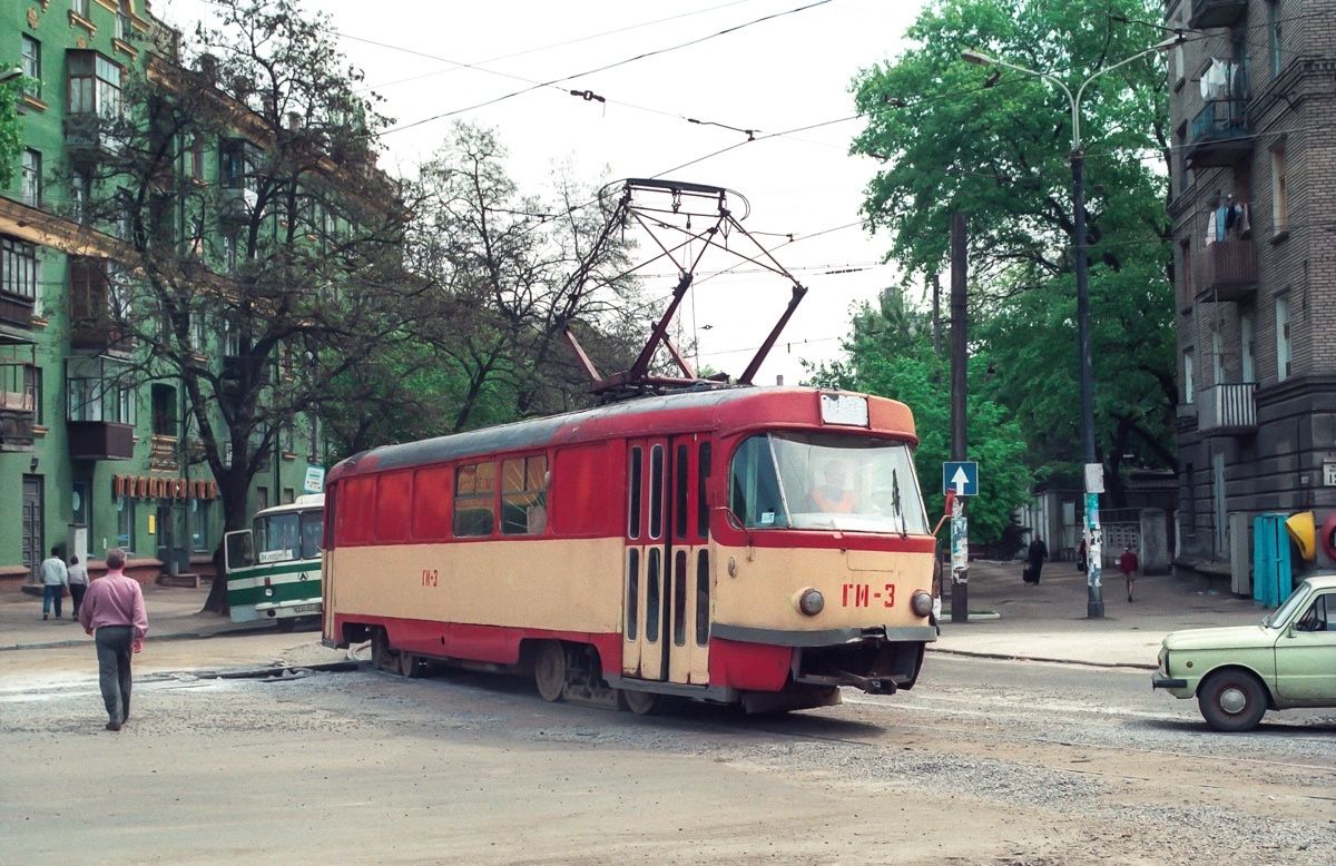 Днепр, Tatra T3SU (двухдверная) № ГИ-3; Днепр — Исторические фотографии: Серии иностранных авторов