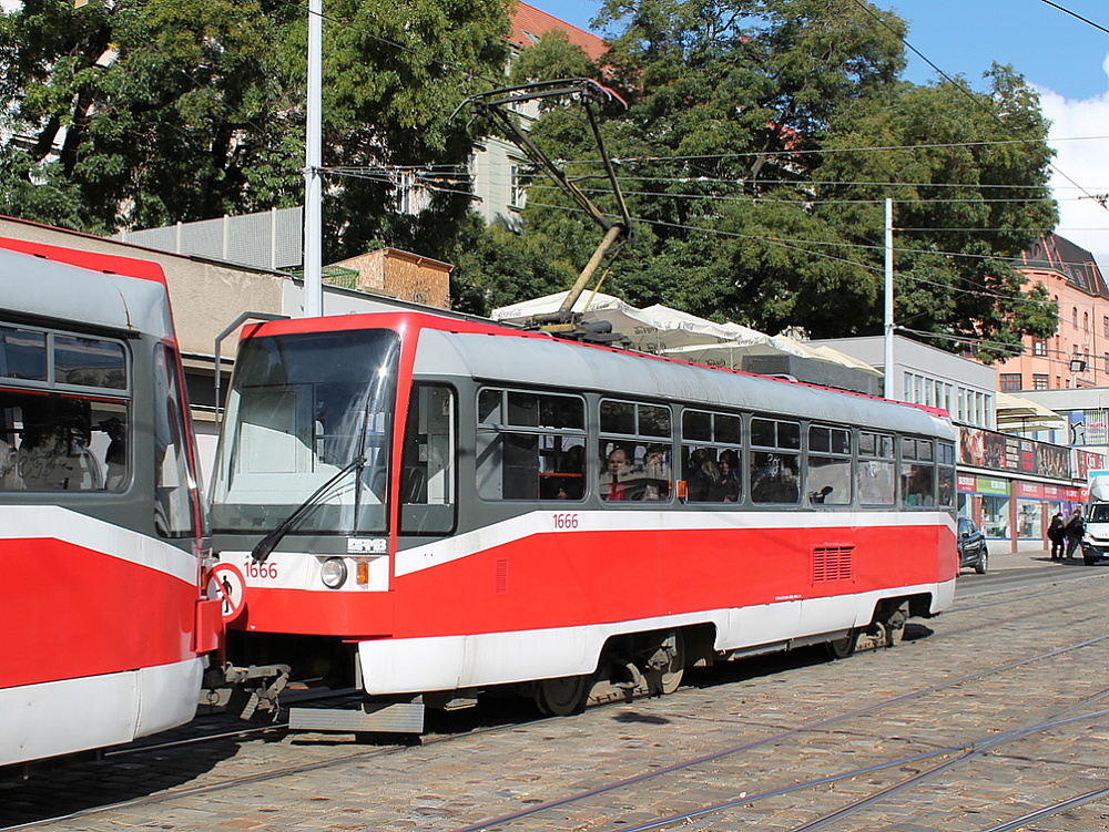 Брно, Tatra T3R (1995) № 1666