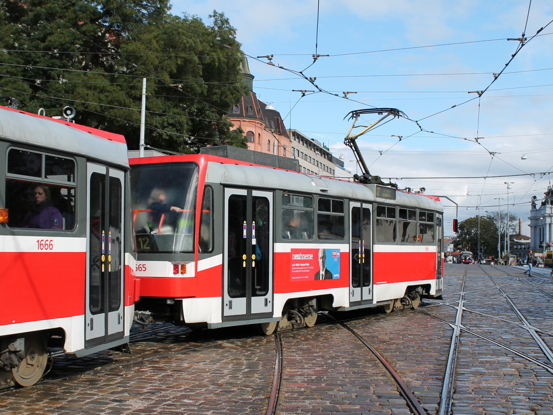 Брно, Tatra T3R (1995) № 1665