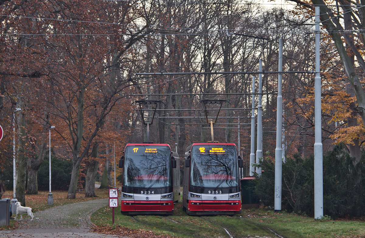 Прага, Škoda 15T3 ForCity Alfa Praha № 9234; Прага, Škoda 15T3 ForCity Alfa Praha № 9253