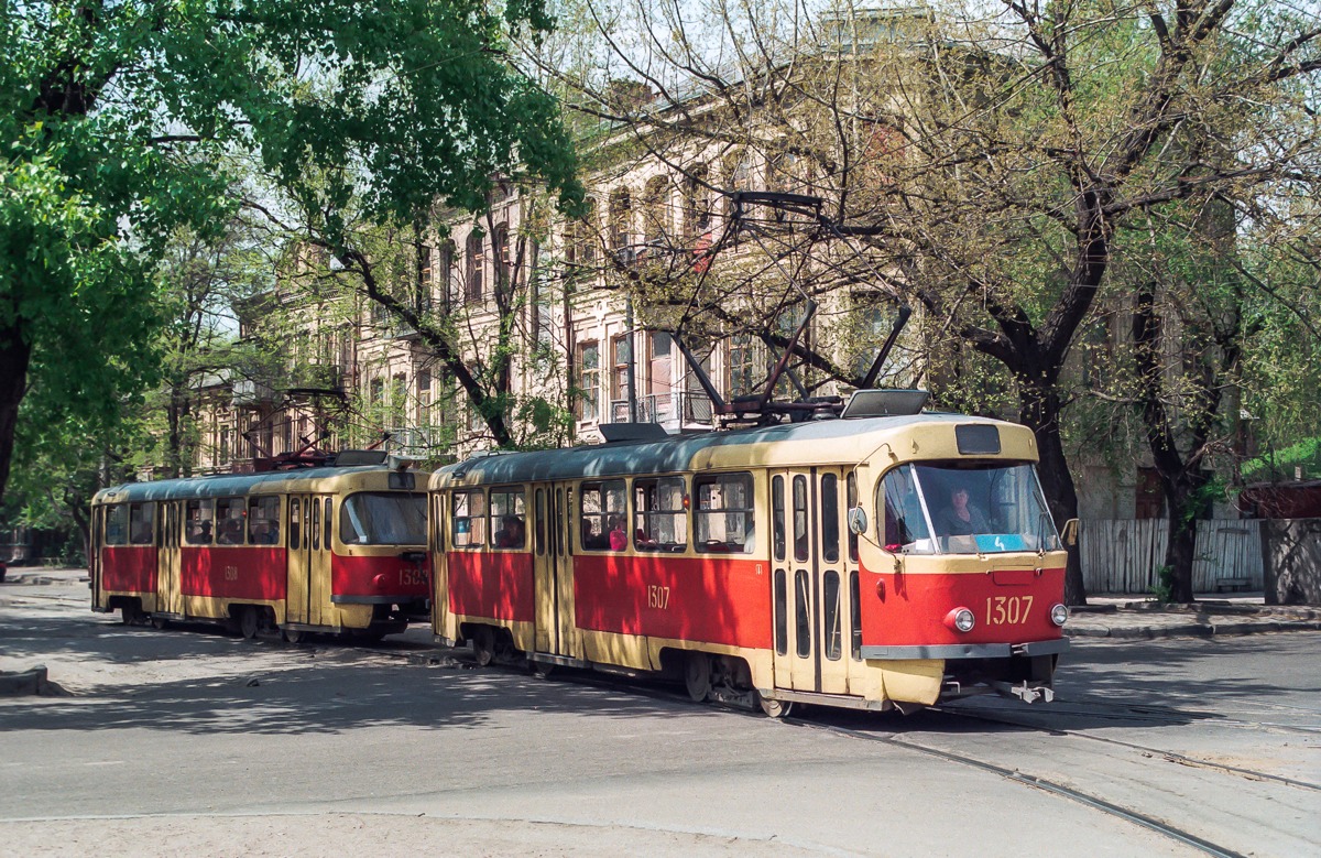 Днепр, Tatra T3SU № 1307; Днепр — Исторические фотографии: Серии иностранных авторов