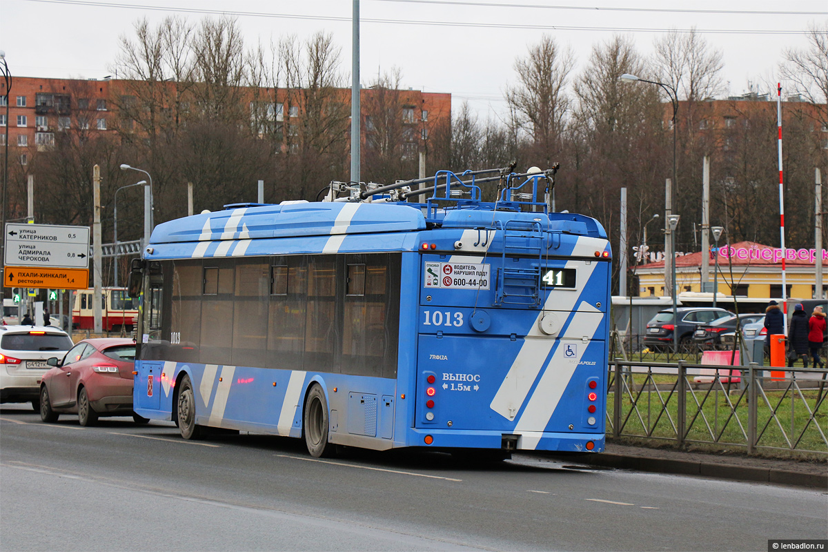Saint-Petersburg, Trolza-5265.08 “Megapolis” № 1013 Saint-Petersburg, Trolza-5265.08 “Megapolis” № 1013