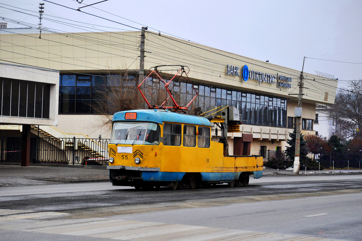Волгоград, Tatra T3SU (двухдверная) № 55