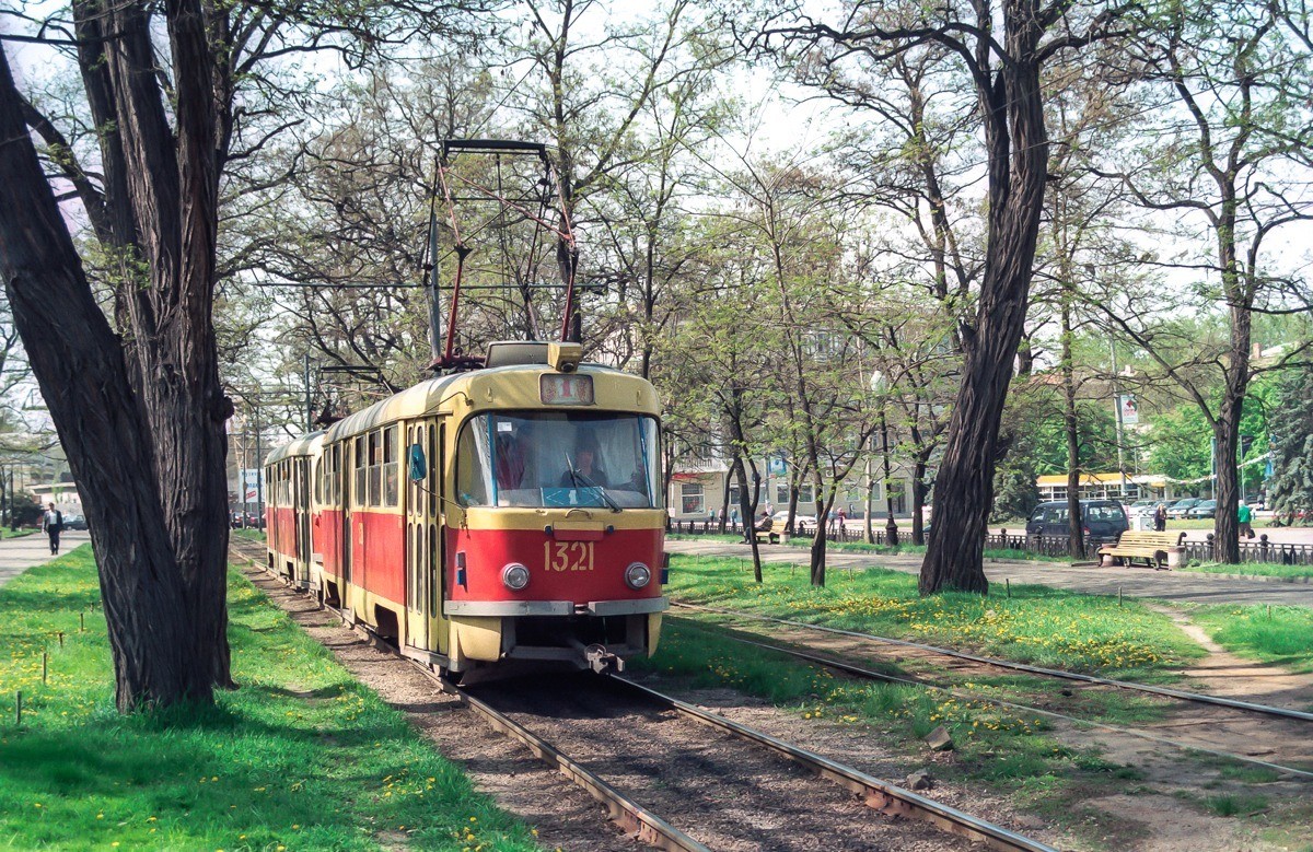 Днепр, Tatra T3SU № 1321; Днепр — Исторические фотографии: Серии иностранных авторов